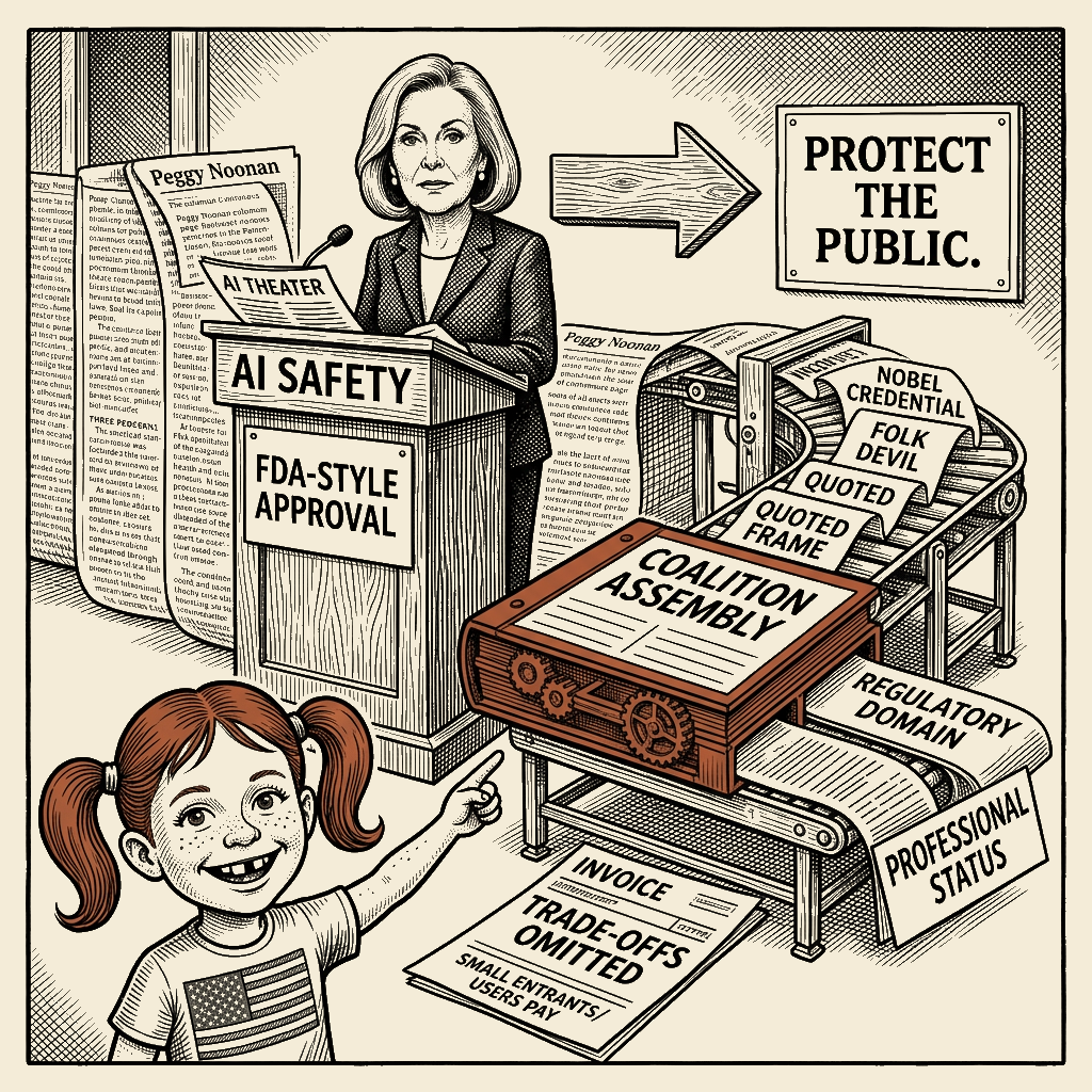 Political meme cartoon by Mimi Wright-Fubar: The Cover Is the Coalition