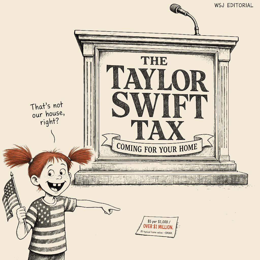 Political meme cartoon by Mimi Wright-Fubar: The Fine Print Was Not About You