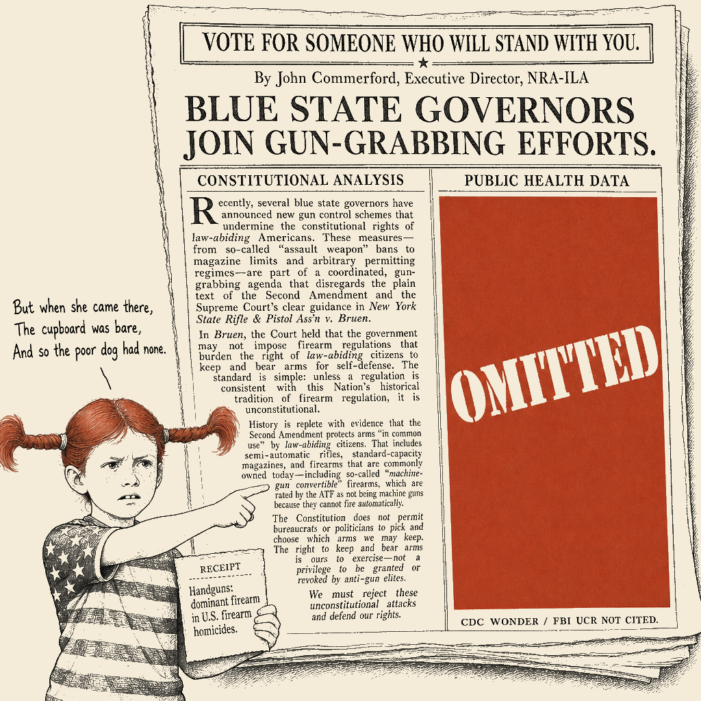 Political meme cartoon by Mimi Wright-Fubar: The Omitted Column