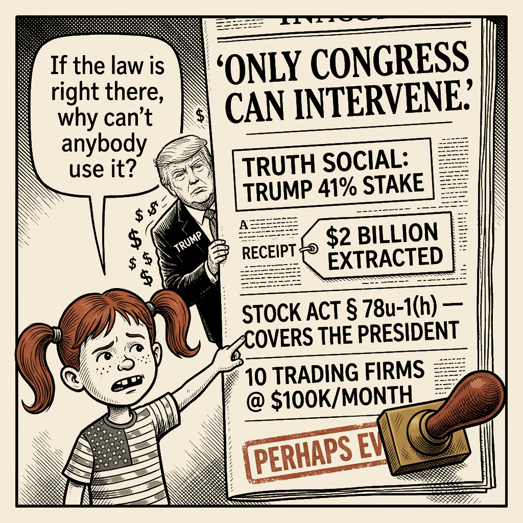 Political meme cartoon by Mimi Wright-Fubar: The Permission Slip