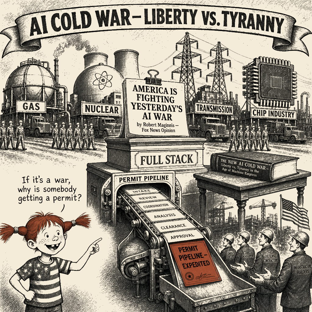 Political meme cartoon by Mimi Wright-Fubar: The Permit Behind the Parade
