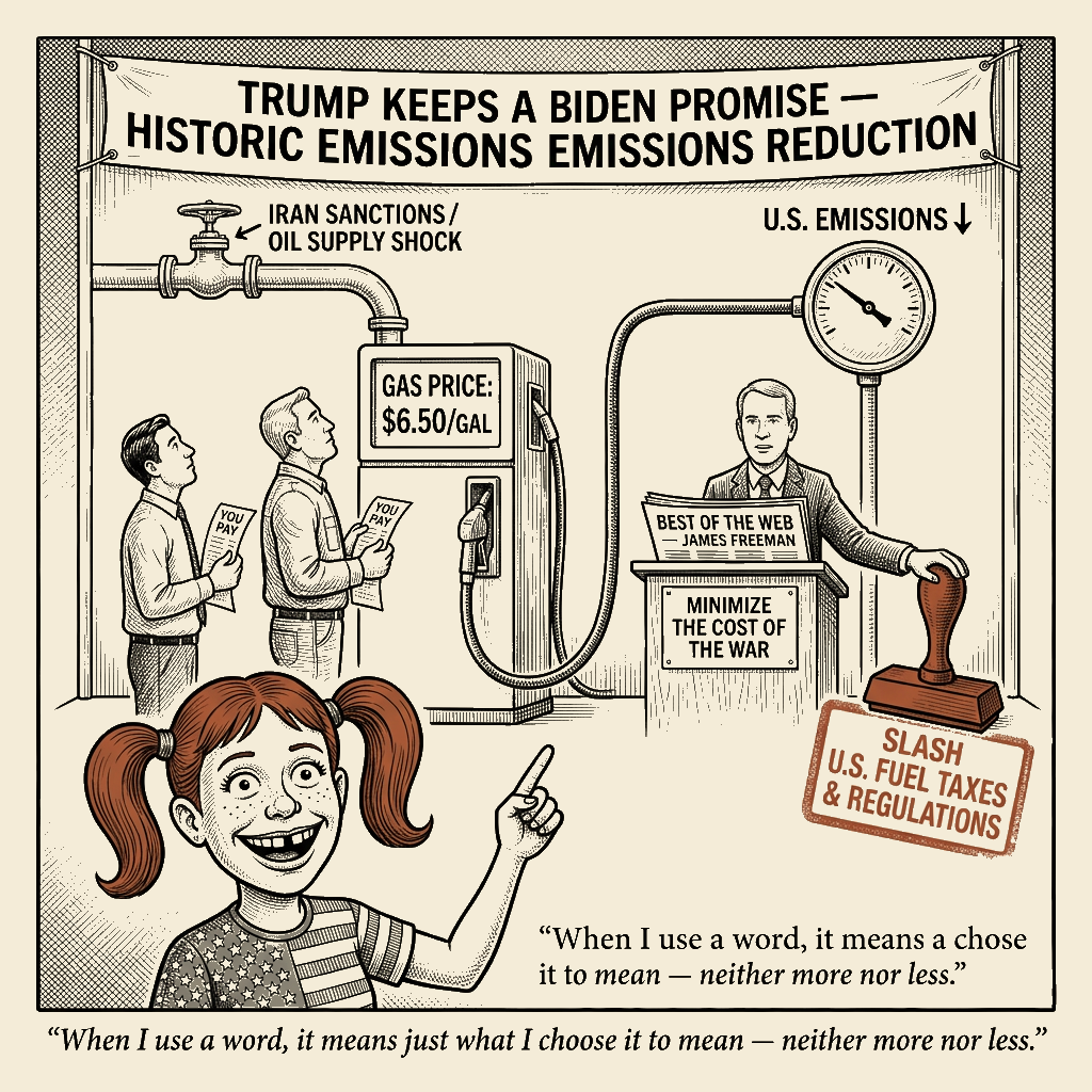 Political meme cartoon by Mimi Wright-Fubar: The Promise Was Kept — and the Lever Was Buried at the Bottom of the Page