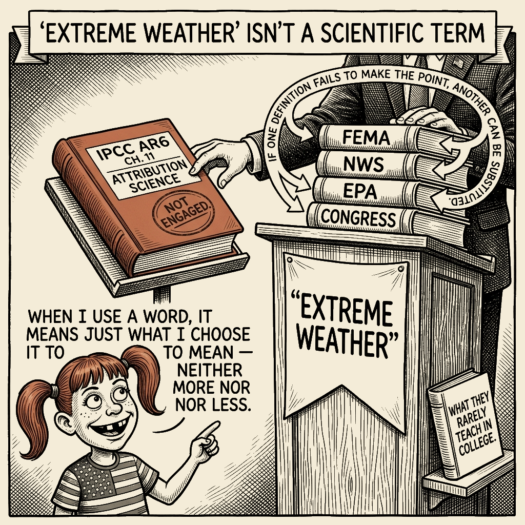 Political meme cartoon by Mimi Wright-Fubar: The Vocabulary Test