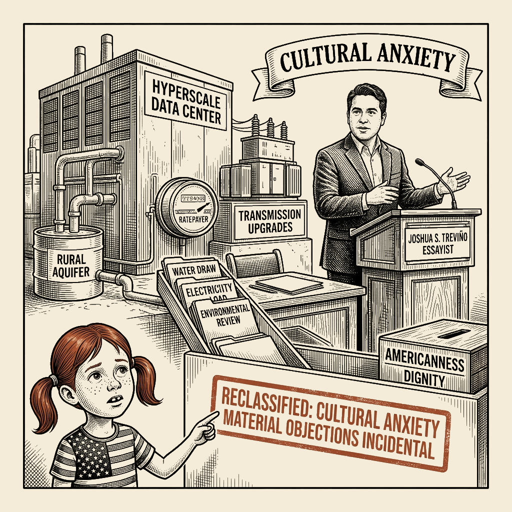 Political meme cartoon by Mimi Wright-Fubar: The Water Was the Question