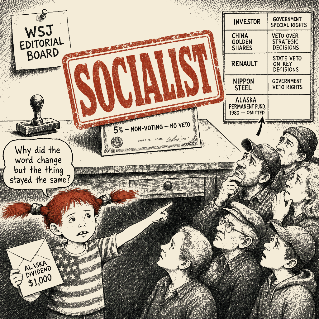 Political meme cartoon by Mimi Wright-Fubar: The Word That Did the Work