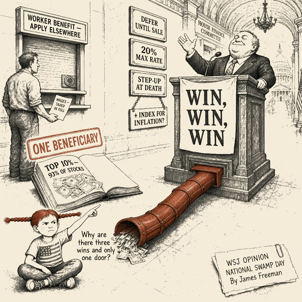 Political meme cartoon by Mimi Wright-Fubar: Three Wins, One Door