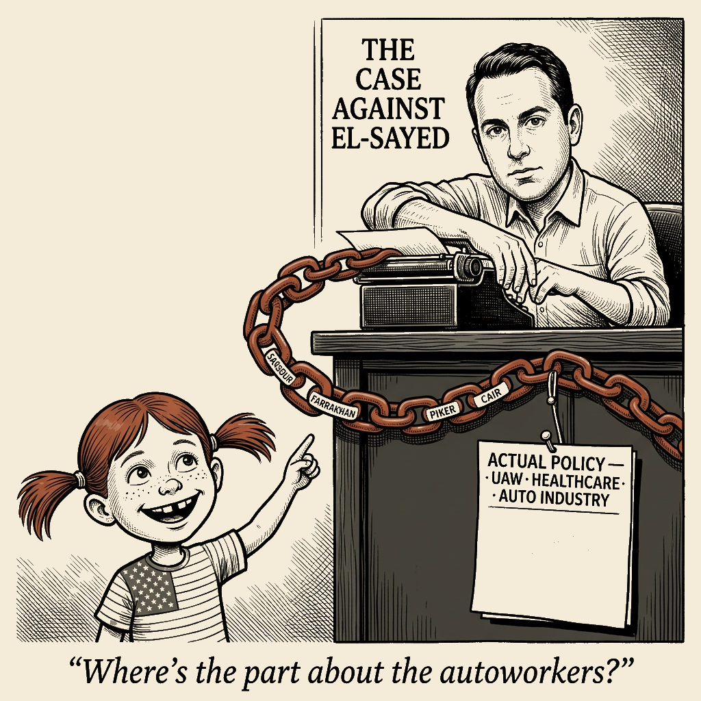 Political meme cartoon by Mimi Wright-Fubar: Where the Policy Page Went