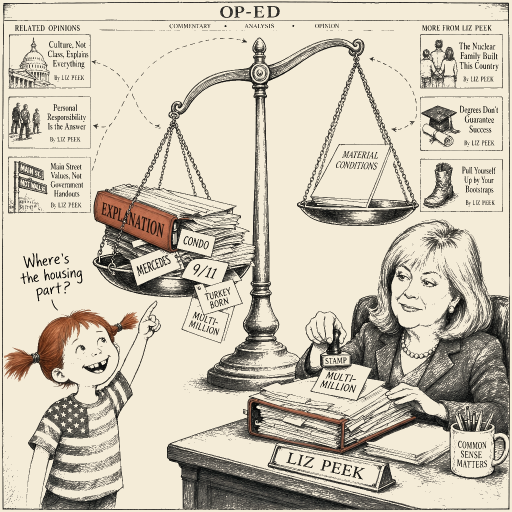 Political meme cartoon by Mimi Wright-Fubar: Where's the Housing Part?