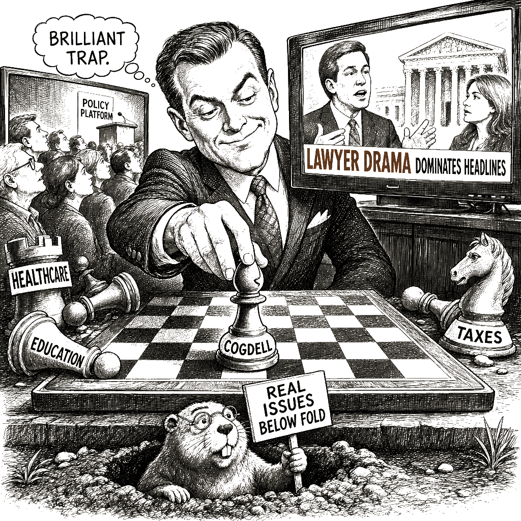 Editorial cartoon by Hector Rentier: Paxton’s Traitor Lawyer Is a Deep State Plant All Along — I Predicted It and Set the…