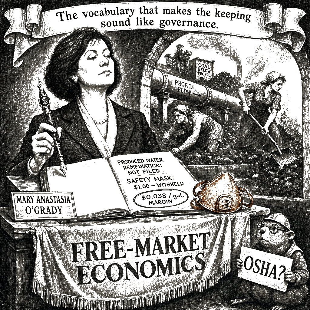 Editorial cartoon by Hector Rentier: The Election Will Reprice Her Forearms